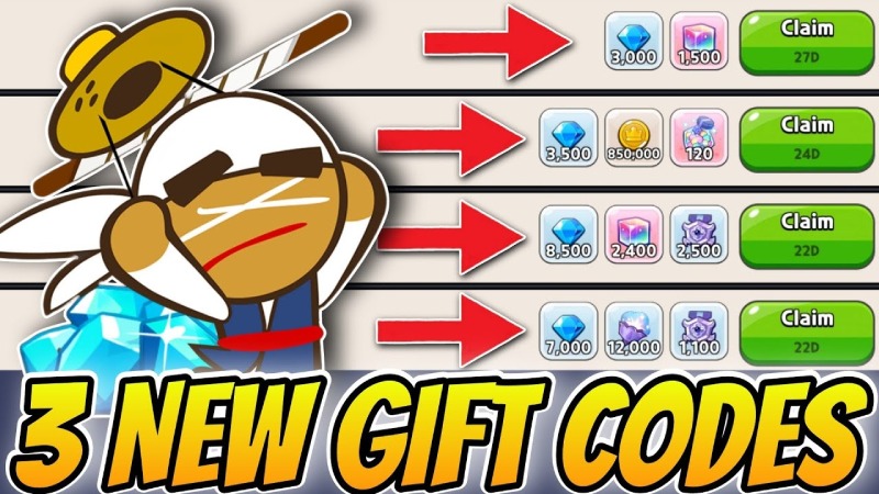 Banner giới thiệu 3 mã code mới với phần thưởng hấp dẫn.