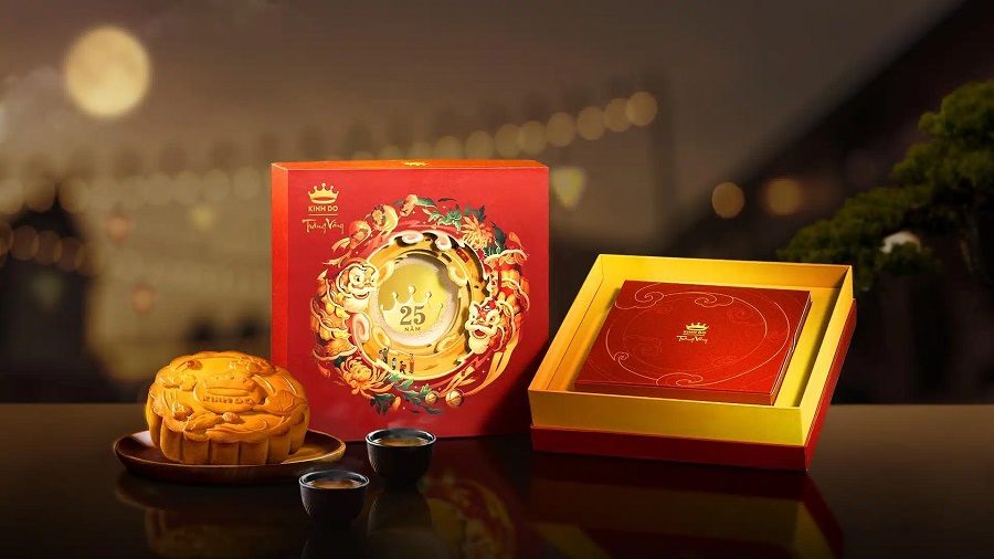 Bánh Trung thu Kinh Đô với bao bì sang trọng