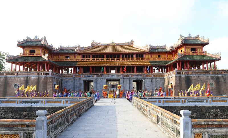 Quan cảnh khuôn viên tại Đại Nội Huế