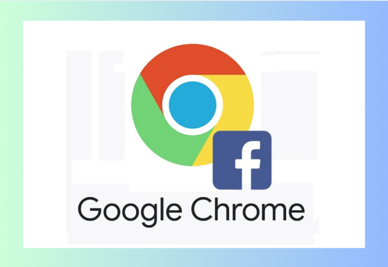 Biểu tượng Google Chrome và Facebook