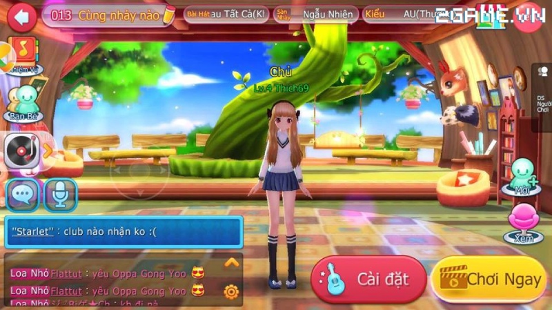 Thế giới vũ đạo đầy màu sắc và avatar dễ thương
