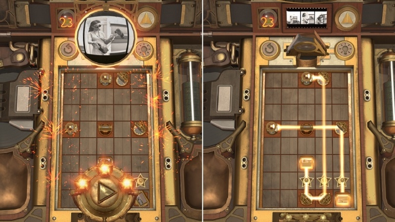 Màn chơi xếp khối ánh sáng trong game giải đố Lumen