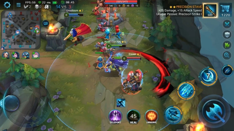 Game tốc chiến Heroes Evolved đầy kịch tính