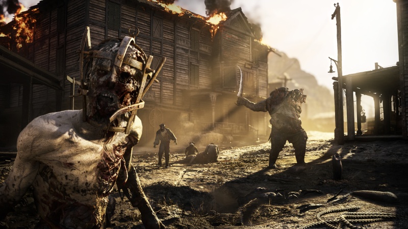 Người chơi đối mặt quái vật trong Hunt Showdown