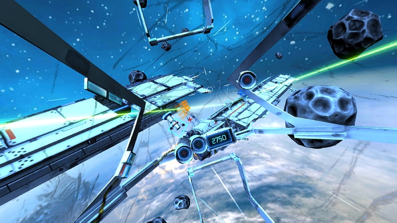Game thực tế ảo bắn súng trong không gian Minos Starfighter VR