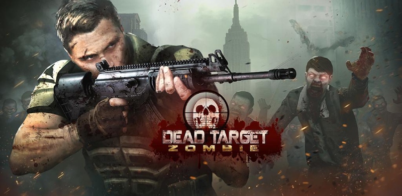 Người lính cầm súng nhắm vào đám zombie hung hãn trong thành phố
