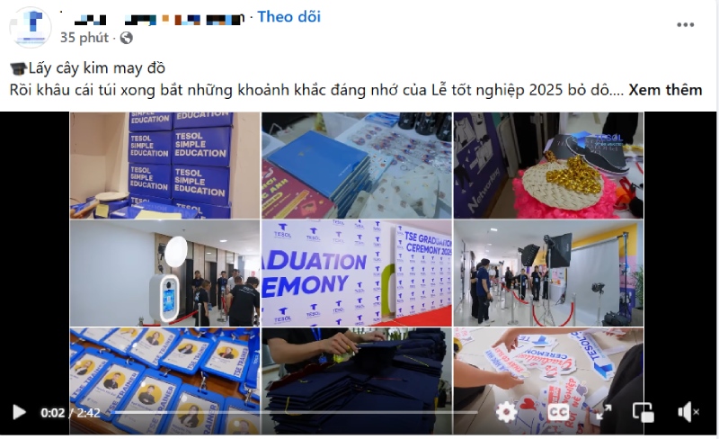 Trường đại học đu trend lấy cây kim may đồ