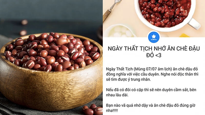 trào lưu ăn chè đậu đỏ ngày Thất Tịch