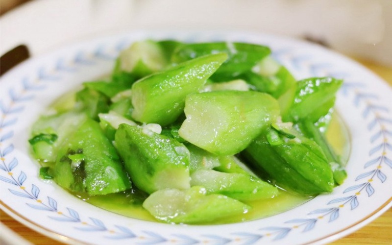 Món mướp hương xào chay