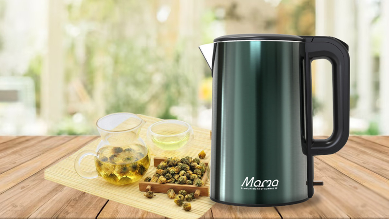 Ấm siêu tốc inox pha trà tiện lợi
