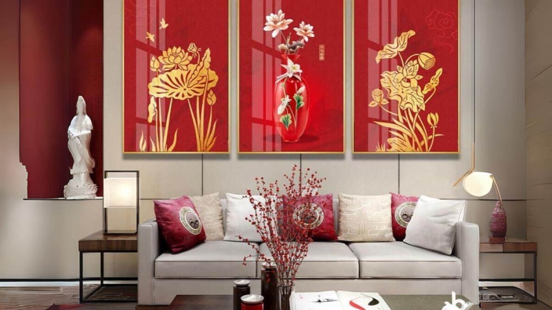 tranh treo tường tại phòng khách