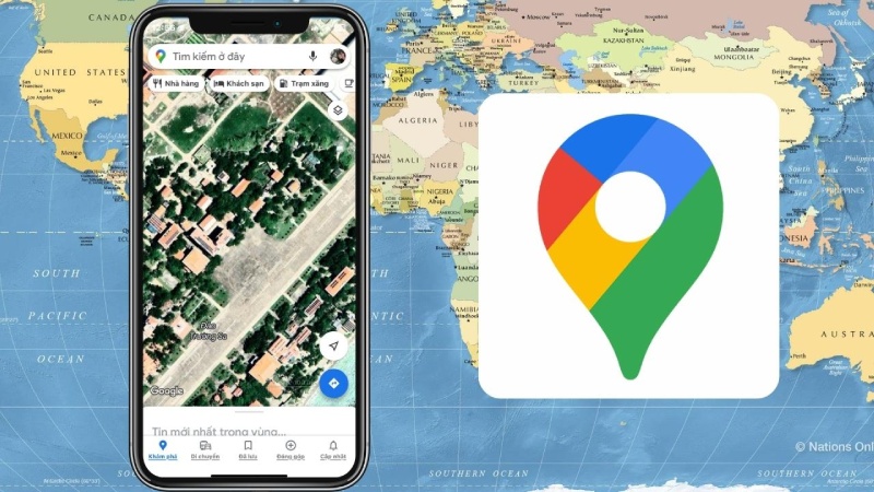 Ứng dụng google maps để tra cứu đường