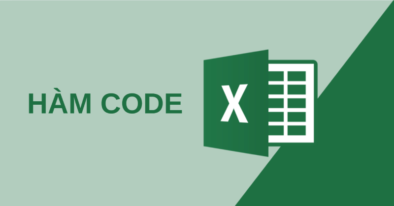 minh họa hàm CODE trong Excel