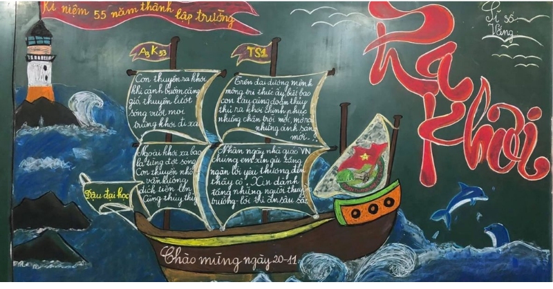 Trang trí báo tường bảng nhân ngày 20/11