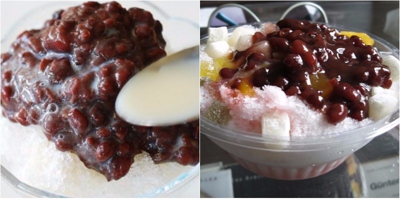 Bingsu phủ đậu đỏ ngọt mát