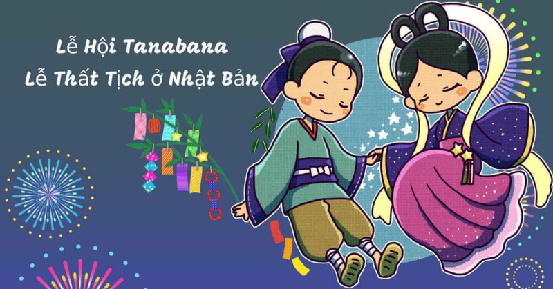 ranh minh họa Ngưu Lang - Chức Nữ lễ Thất Tịch Nhật