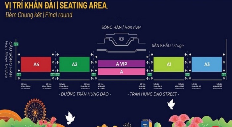 Sơ đồ vị trí khán đài