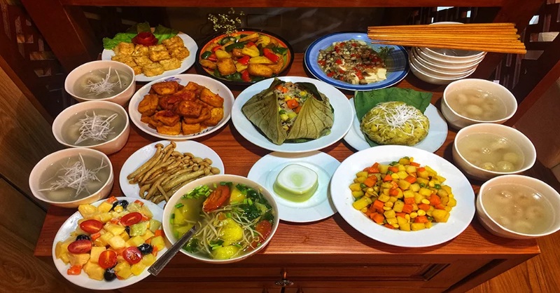 Thực đơn mâm cỗ chay ngày tết nguyên đán