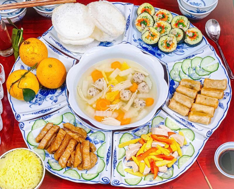 Thực đơn số 9 mâm cỗ chay ngày Tết