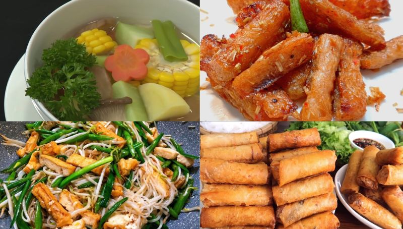 Thực đơn số 1 mâm cỗ chay ngày Tết