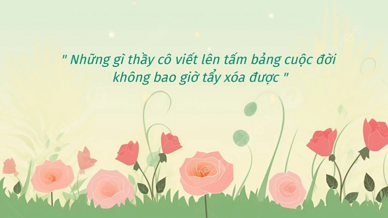 Background 20/11 có trích dẫn, lời chúc hay