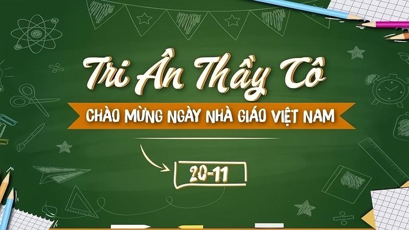 mẫu background 20/11 tri ân thầy cô