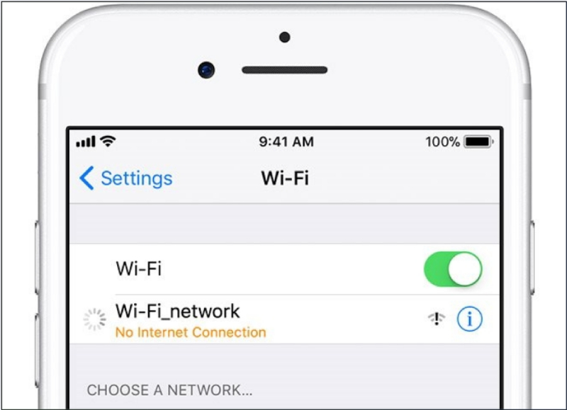 Điện thoại hiển thị kết nối Wi-Fi nhưng không có Internet