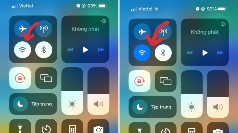 Bật tắt WiFi và Bluetooth trên iPhone