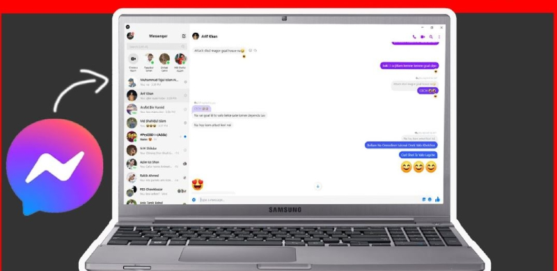 Giao diện gọi và nhắn tin trên Messenger phiên bản máy tính