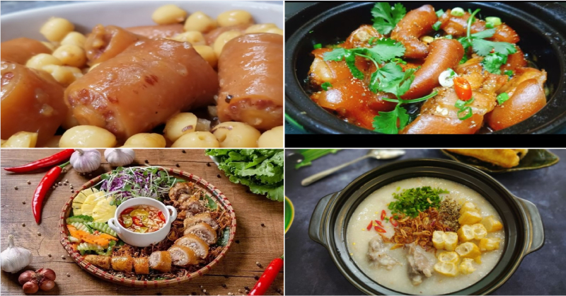 Tổng hợp 14 món ngon từ đuôi heo