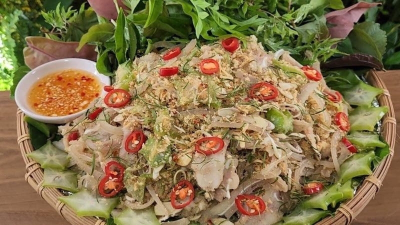 Món chạo tai heo hấp dẫn