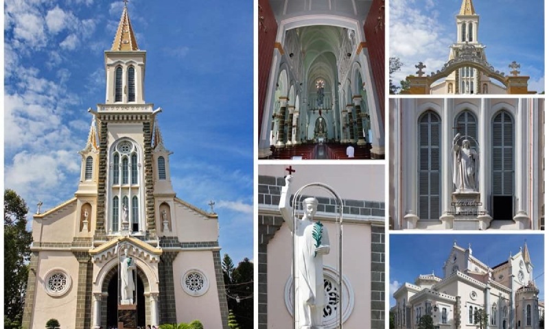 Kiến trúc chi tiết nhà thờ Huyện Sỹ cổ kính giữa lòng Sài Gòn