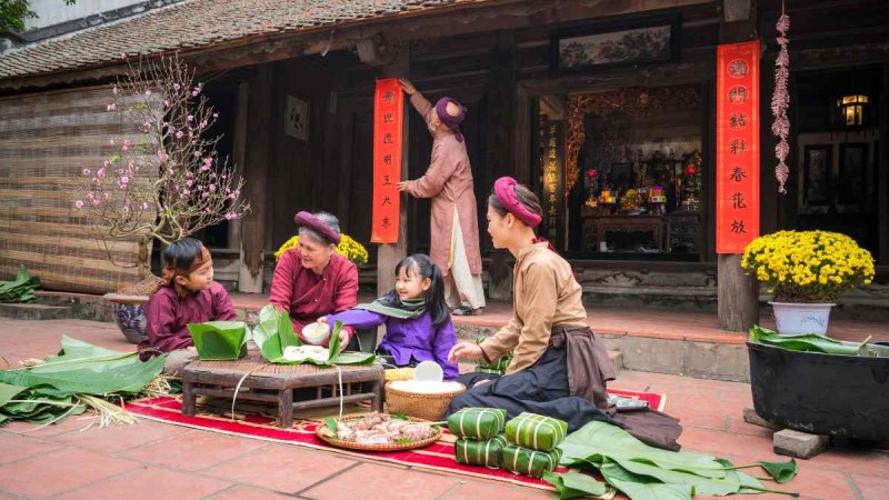 Câu đối Tết cho ông bà, cha mẹ, họ hàng