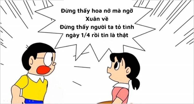 Meme tỏ tình crush ngày cá tháng tư