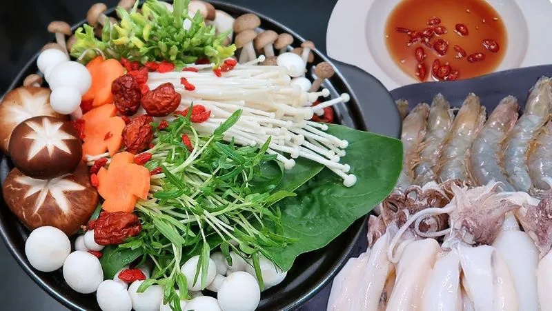 Nguyên liệu làm lẩu thập cẩm