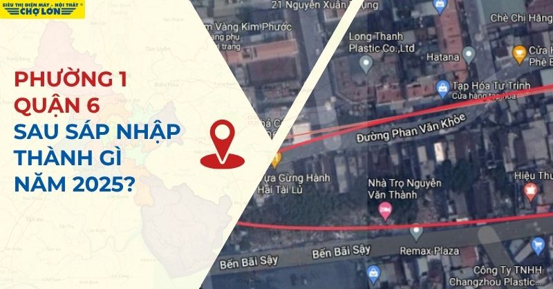 Giao diện phường 1, quận 6 sau sáp nhập