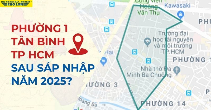 Phường 1, Quận Tân Bình, TP.HCM sau sáp nhập