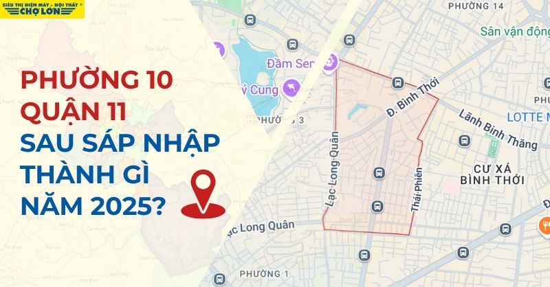Phường 10, Quận 11, TP.HCM sáp nhập thành phường Bình Thới