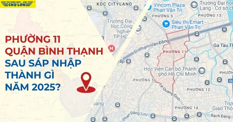 phường 11 Bình Thạnh sau sáp nhập trở thành phường Bình Lợi Trung