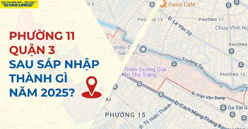 Phường 11, Quận 3, TP HCM sau sáp nhập thành phường Nhiêu Lộc