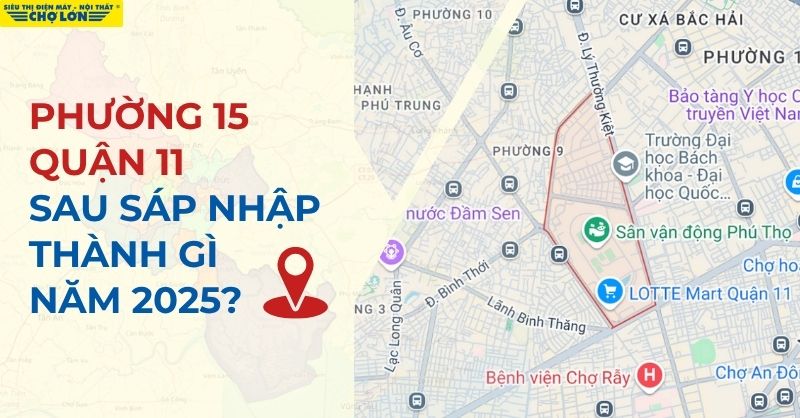 Phường 15, Quận 11, TP.HCM sáp nhập thành phường Phú Thọ