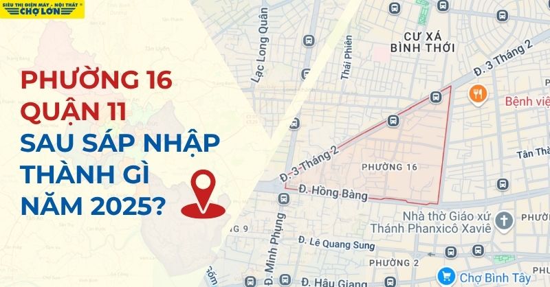 Phường 16, Quận 11, TP.HCM sáp nhập thành phường Minh Phụng