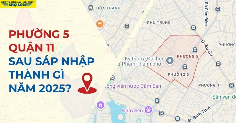 Phường 5, Quận 11, TP.HCM sáp nhập thành phường Hòa Bình