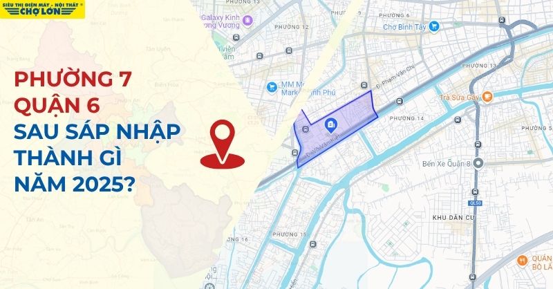 Giao diện mới của phường 7, quận 6 sau sáp nhập