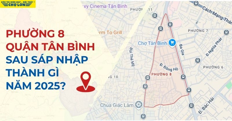 phường 8 Quận Tân Bình sau sáp nhập trở thành phường Tân Hòa