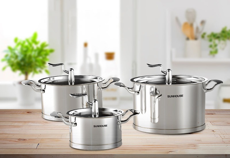 Bộ nồi chảo inox