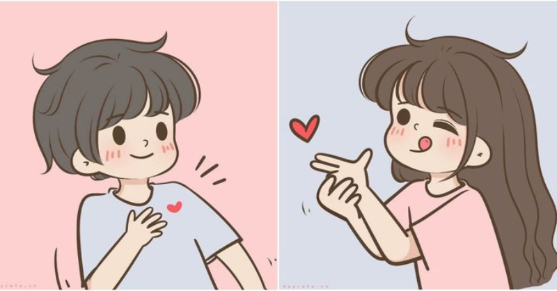 thả thính dành cho các cặp đôi thông qua status, caption