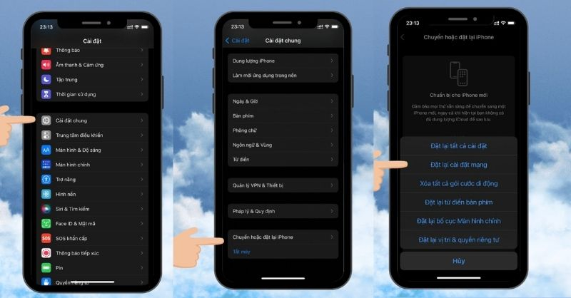 Truy cập cài đặt iPhone để khắc phục lỗi mất mục video Facebook