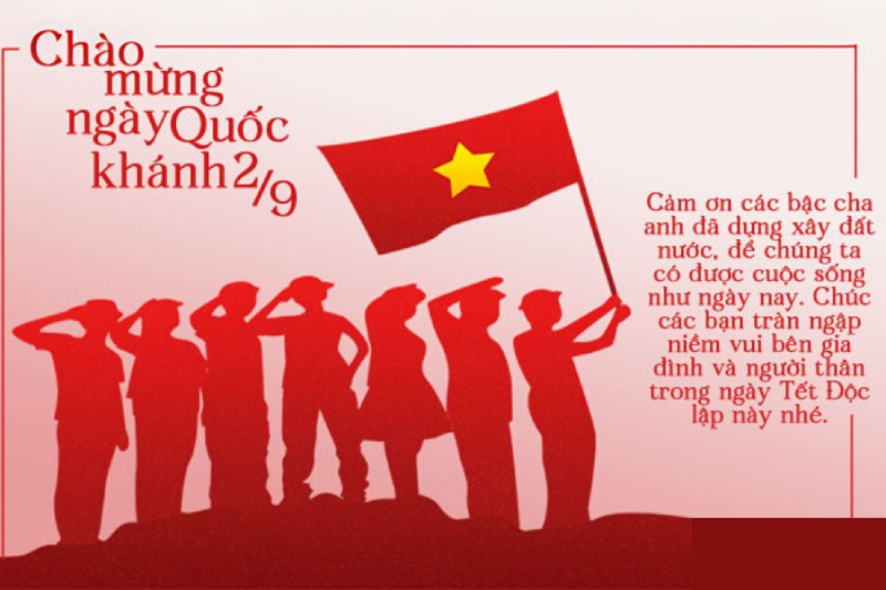 Thiệp chúc mừng 2/9 có ý nghĩa gắn kết dân tộc