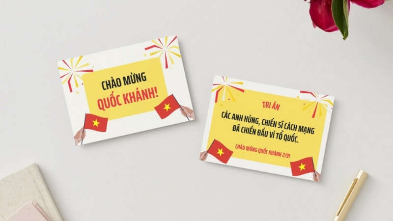 Mẫu thiệp chúc mừng Quốc khánh